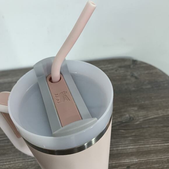 Stanley 30oz Stainless Steel Tumbler W/lid And Straw Pale Pink - Picture 10 of 14